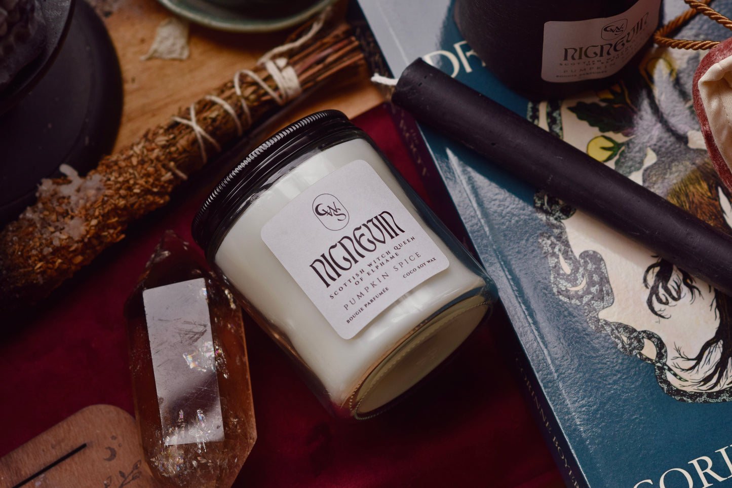 NICNEVIN | Scottish Witch Queen of Elphame | Altar candle